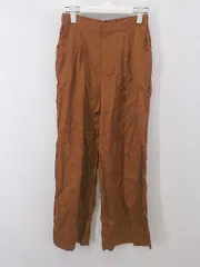 ◇ ADAM ET ROPE アダムエロペ ストレート ワイド パンツ サイズF ブラウン系 レディース P  【中古】 【1210140008982】