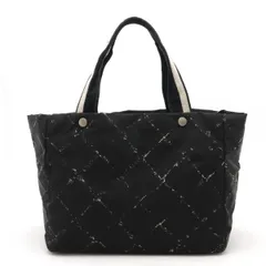CHANEL 旧トラベルライン MM トートバッグ ブラック 9542 CHANEL シャネル 旧トラベルライン トートMM トートバッグ