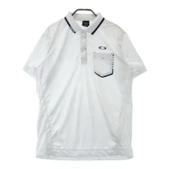 サイズ：L OAKLEY オークリー FOA403520 半袖ポロシャツ 総柄 ホワイト系 [240101418640] ゴルフウェア メンズ ストスト