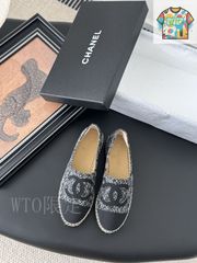 CHANEL エスパドリーユ ホワイト ブラック CHANEL エスパドリーユ アイボリー ブラック 靴 シャネル - メルカリ