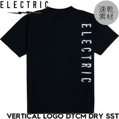 ELECTRIC エレクトリック 半袖Tシャツ ドライ 吸湿速乾 UVカット 接触冷感 防蚊 VERTICAL LOGO DTCM DRY S/S TEE E25MT02 BLK 日本代理店正規品のサムネイル