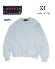 os00471　JANTZENジャンセン　USA製古着ニット　セーター　生成り　XLのサムネイル