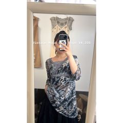 Vintage mood lace tops / レース 総柄 ブラウス #a882