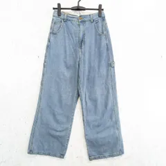 Java Classical Elf ジャバ クラシカルエルフ メンズライク ペインター ツイル ワイド デニム パンツ ジーンズ ユニセックス ライトブルー XLサイズ □□