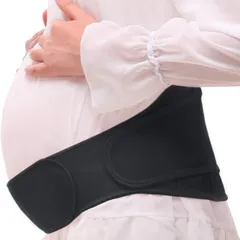 妊婦帯 骨盤ベルト腹帯 マタニティベルト 妊娠帯 マタニティ ベルト 産前 産後 兼用 通気性 簡単装着 日本語マニュアル付き(ブラック)