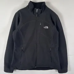 古着 ザ・ノースフェイス THE NORTH FACE ナイロンジャケット シェルジャケット フルジップ フリース アウトドア L  ブラック レディース