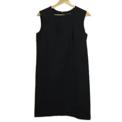 23区(ニジュウサンク) ワンピース サイズ40 M レディース - 黒 ノースリーブ/ひざ丈