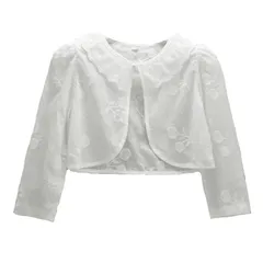 【在庫セール】[VIISEN] 子供 ボレロ カーディガン 半袖/長袖 薄 フォーマル ドレス ボレロ 結婚式 ボレロ 子供服 女の子 キッズ 女児 可愛い 卒園式 結婚式 発表会 入園式 100-150cm