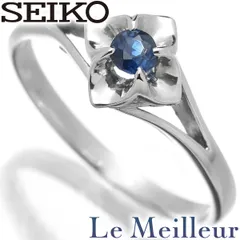 セイコー SEIKO フラワーデザインリング サファイア Pt900 10号 新品仕上げのサムネイル