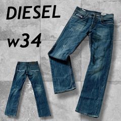DIESEL ディーゼル メンズ デニムパンツ 34 ジーパン ジーンズ ダメージ加工 SAFADO WASH 008E7 ブルー系 (F031)★