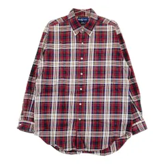 RALPH LAUREN ラルフローレン  BLAKE 長袖シャツ ボタンダウン チェック柄 レッド系 L [240101407161] メンズ