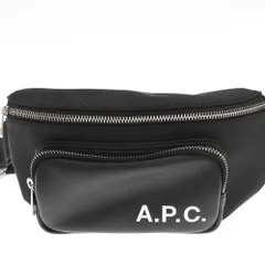 A.P.C (アーペーセー) ナイロン×フェイクレザーショルダーバッグ ブラックのサムネイル