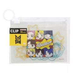 [중고] 클립 BTS(방탄소년단) 케이스 첨부 클립(Butter) 화이트 [TinyTAN]