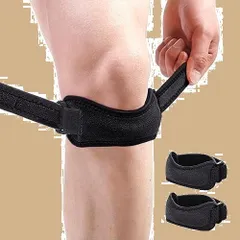 【特価商品】登山 バドミントン バレーボール 野球 サッカー バスケ ジョギング スポーツ 膝ジャンパー オスグッド バンドタイプ 【理学療法士監修】 2個入 膝サポーター