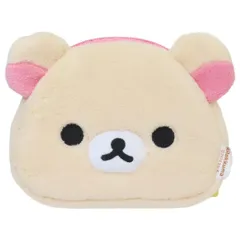 【メール便】リラックマ フェイスポーチ モフモフポーチ コリラックマ サンエックス 内藤デザイン 小物入れ キャラクター グッズ 