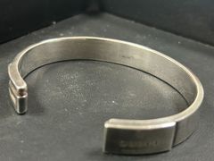 【中古】GUCCI グッチ ブランデッド Gバングル  ブレスレット シルバー925　サイズ17
