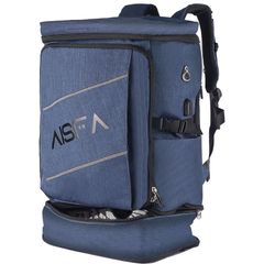 [New Arrival] Large Capacity 30L Backpack with USB Charging Port, Expandable, Fits 17-inch Laptops, Suitable for Travel, Hiking, Commuting, Business, School, etc. Square Shape, with Shoe/Lunchbox Compartment [AISFA]