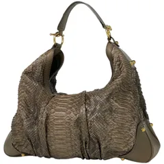 希少/美品✨グッチ ハンドバッグ スーキー パイソン レディース ブラウン GUCCI】グッチ『スーキー 2WAYハンドバッグ』247902 レディース