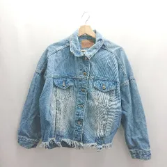 ◇ ⊇ ems excite エムズエキサイト 長袖 デニムジャケット サイズM ブルー系 レディース E  【1503060035368】