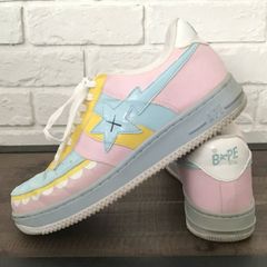 KAWS CHOMPERS BAPE STA エナメル スニーカー 28.5cm Candy a bathing ape BAPESTA Shoes カウズ エイプ ベイプ ベイプスタ NIGO