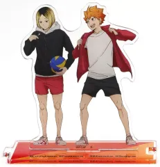 【中古】アクリルスタンド・アクリルパネル 日向翔陽＆孤爪研磨 描き下ろし つながるアクリルスタンド 「ハイキュー!!」