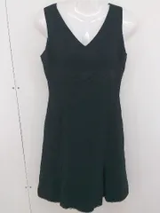 ◇ COMME CA ISM コムサイズム 総刺繍 ノースリーブ 膝丈 ワンピース サイズM ブラック レディース  【中古】 【1204210003045】