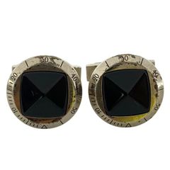 Cartier カルティエ パシャシータイマーカフス カフリンクス カフスボタン アクセサリー 小物 ロゴ SV925 シルバー ブラック