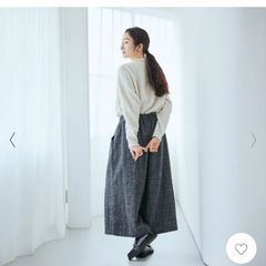 北欧暮らしの道具店　ニットプリーツスカート ひらり、ときめく」ワザあり編み地のニットプリーツスカート