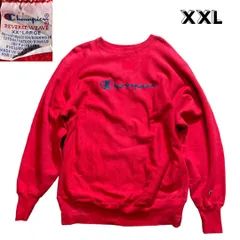 90's USA製 チャンピオン リバースウィーブ ビッグ ロゴ刺繍 XXL  NT00747