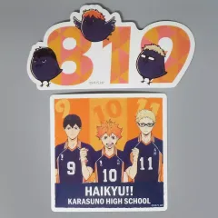 【中古】シール・ステッカー 烏野高校 ステッカーセット(2枚組) 「みんなのくじ アニメ『ハイキュー!!』グッズコレクション」 F賞
