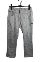 FILA GOLF(フィラゴルフ) 裏起毛パンツ グレー総柄 レディース L ゴルフ用品 2505-1016 中古