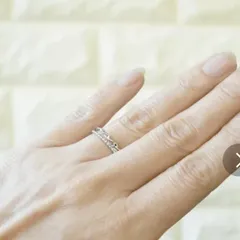 【シルバー】ツイスト＆ボールチェーン リング！シンプル＆フェミニン