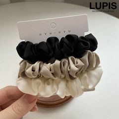 ヘアアクセサリー ヘアゴム シュシュ セット シンプル 上品 ポニー お団子 まとめ髪 ヘアアレンジ 大人っぽ オフィス 韓国 韓国っぽ lupis ルピス 安い 激安 プチプラ v2641