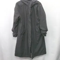 ◇ ⊇ chocol raffine robe ショコラフィネローブ 中綿入り 長袖 モッズコート サイズF ブラック レディース E  【1410100030439】