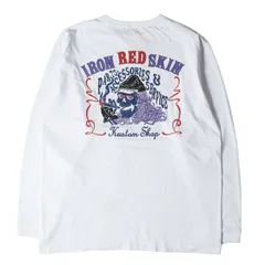 新品 INDIAN MOTORCYCLE インディアン モーターサイクル Tシャツ サイズ:XXL スカル プリント ロングスリーブ Tシャツ USA製 ホワイト 白 トップス カットソー 長袖【メンズ】のサムネイル