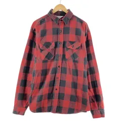 古着 70~80年代 ファイブブラザー Five Brother バッファローチェック チェック柄 長袖 フランネルシャツ USA製 メンズXL/eaa367476