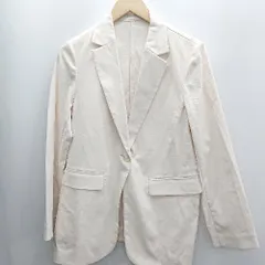 ◇ Θ UNIQLO ユニクロ 長袖 テーラードジャケット サイズS アイボリー レディース E  【1503050023085】