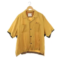 サカイ sacai 22SS Cotton Twill Bowling Shirt ボーリングシャツ オープンカラー 4 イエロー 22-02792M /DF ■OS ■SHのサムネイル