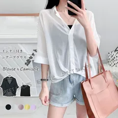 【新品未使用】インナー付き シアーブラウス2点セット dgsx82