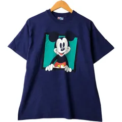 古着 90年代 ヘインズ Hanes MICKEY MOUSE ミッキーマウス キャラクタープリントTシャツ USA製 メンズL相当/eaa588206のサムネイル