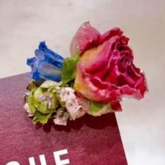 バラとデルフィニウムのドライフラワー【クリップ】　母の日　入学式　結婚式