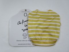 0号　as know as de wan アズノウアズデワン　0号　N シャーロンBD半袖Tシャツ　イエロー・オフ タグ付新品 定価6050円