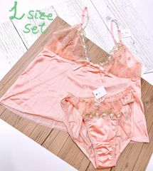 オレンジキャミ・ショーツセット(L)  R3739
