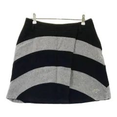 サイズ：M CALLAWAY キャロウェイ  インナー付き スカート ボーダー切替 グレー系 [240101389469]# ゴルフウェア レディース ストスト