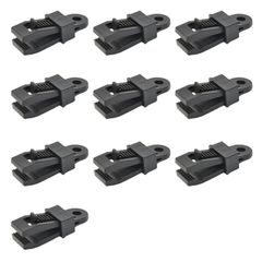 (10個セット)テント タープ クリップ キャンプ 固定 強力 クリップホルダー アウトドア ロープ 簡単 プラスチック 防風 プラスチック 設営 設置 軽量