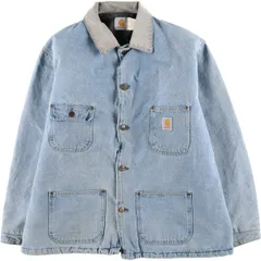 古着 80~90年代 カーハート Carhartt ミシガンチョアコート デニムカバーオール USA製 メンズXL相当 ヴィンテージ/evb009420