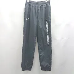 ◇ Θ UNDER ARMOUR アンダーアーマー ウエストゴム キッズ トレーニングパンツ サイズ160 ブラック 男の子 E  【1504240001821】