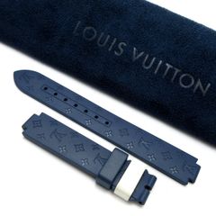 ルイヴィトン　時計　ベルト　ラバーストラップ　Mサイズ　ホワイト／ブルー 500lvrb1n.jpg
