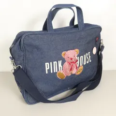 美品　 ピンクハウス　ショルダーバッグ　バッグ　ミニボストンバッグ　トートバッグ pumpkin port ショルダーバッグ バッグ スクエア型 ミニボストン