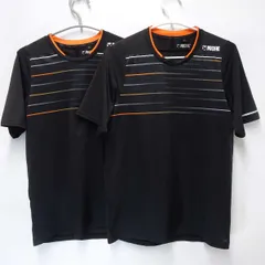 [2点セット] プリンス ドライシャツ プラシャツ 半袖 Tシャツ M ブラック ユニセックス Prince スポーツ テニス バドミントンウェア